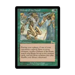 WOTC MtG Urza's Legacy Defense of the Heart (R) EX - Image 1