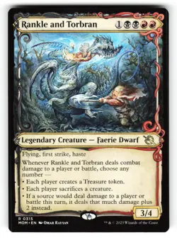 Rankle and Torbran (Showcase) (NM) #315 March of the Machine (MOM) MTG Magic - Image 2