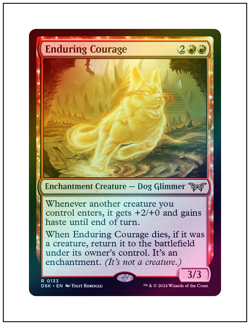 1x Enduring Courage, Foil, Magic the Gathering MTG NM - Image 1