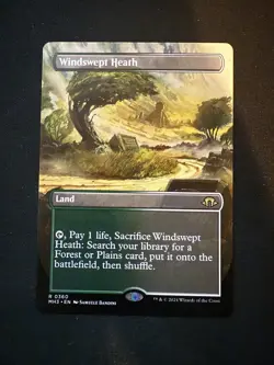 MTG - Windswept Heath - Borderless - MH3 0360 - Modern Horizons 3 - Rare - Magic - Image 1