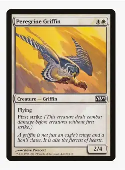 Peregrine Griffin | M12 | Flying First Strike | MTG Pauper EDH Defender | LP - Image 1