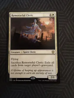 mtg remorseful cleric commander innistrad: crimson vow - Image 1