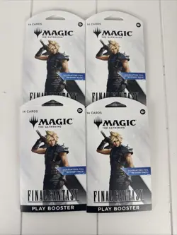 Lot of 4 Magic the Gathering Final Fantasy Play Booster Packs / Sealed FF MTG - Image 1