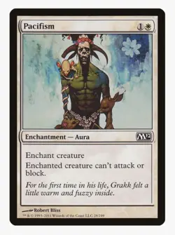 Pacifism | M12 | Pauper EDH Staple | Aura Creature Removal | MTG | LP-NM - Image 1