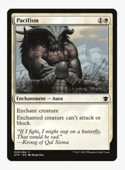 Pacifism | DTK | Pauper EDH Staple | Aura Creature Removal | MTG | LP-NM - Image 1