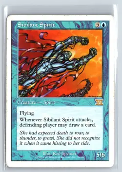 (4X) Sibilant Spirit Sixth Edition Rare - MTG Magic the Gathering Card - Image 1
