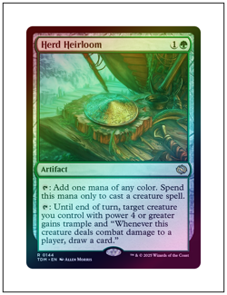 1x Herd Heirloom, Foil, Magic the Gathering MTG NM - Image 1