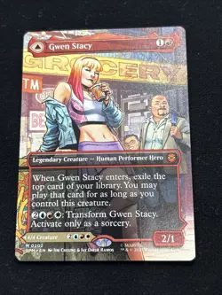 MTG Gwen Stacy Ghost-Spider (0202) - Borderless, NM-Mint, English MTG - Image 1