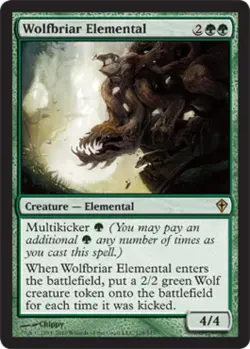 Wolfbriar Elemental -Foil Light Play MTG Worldwake - Image 1