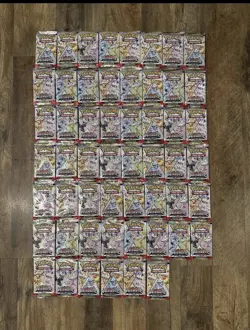 54x Prismatic Evolutions Booster Pack Lot 54 Factory Sealed Packs Pokemon TCG - Image 1