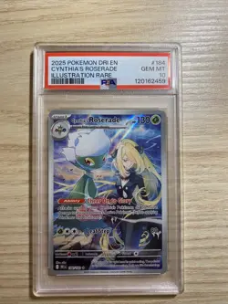 2025 Pokemon Destined Rivals Cynthia's Roserade 184/182 IR PSA 10 🔥💎 - Image 1