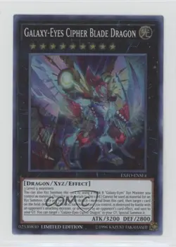 Galaxy-Eyes Cipher Blade Dragon Limited Edition YuGiOh Extreme Force #EXFO-ENSE4 - Image 1