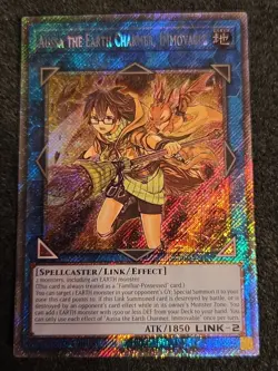 Aussa The Earth Charmer, Immovable Platinum Secret Rare RA04-EN078 Yugioh - Image 1