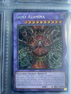 Saint Azamina SUDA-EN036 Prismatic Secret Rare M/NM 1st Edition Yugioh - Image 1