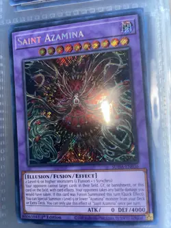 Saint Azamina SUDA-EN036 Prismatic Secret Rare M/NM 1st Edition Yugioh - Image 2