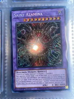Saint Azamina SUDA-EN036 Prismatic Secret Rare M/NM 1st Edition Yugioh - Image 3