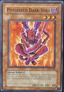 Possessed Dark Soul LOD-004 Legacy of Darkness Unlimited Edition Yugioh Card - Image 1