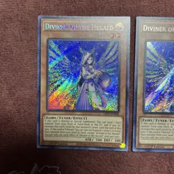 Yugioh Diviner of the Herald (Secret Rare) LIOV-EN000 1st Edition NM x 3 - Image 3
