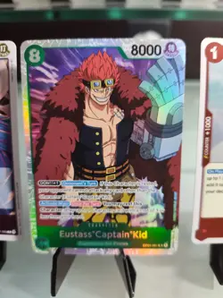 One Piece Card Game - Eustace "Captain" Kid Super Rare - Romance Dawn OP01-051 - Image 2