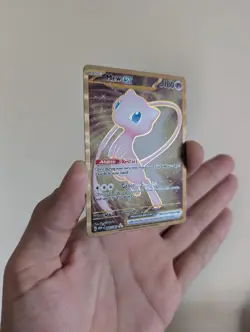 Mew ex 205/165 Metal Black Star Promo Pokemon 151 Holo Hyper Rare Card TCG - Image 2
