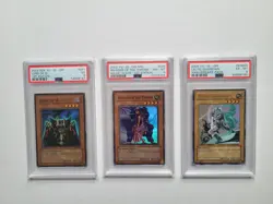 Yu-gi-oh 3 Vintage PSA Graded Cards Celtic Guardian, Invader Throne 1st, Lord D! - Image 2