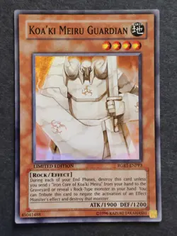 Koa'ki Meiru Guardian Limited Edition RGBT-ENPP3 Super Rare Yu-Gi-Oh card. - Image 3