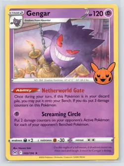 Carte Pokemon GENGAR 066/196 Holo TRICK OR TRADE 2023 Halloween Cards - Image 1