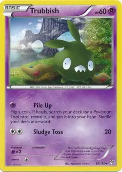 Trubbish 63/135 - Pokemon Plasma Storm Uncommon Card - Image 1