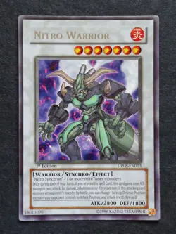 Nitro Warrior 1st Edition Yusei Fudo. DP08-EN013 Yu-Gi-Oh card - Image 1