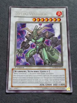 Nitro Warrior 1st Edition Yusei Fudo. DP08-EN013 Yu-Gi-Oh card - Image 2