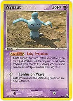Pokemon ex Legend Maker 71/92 Wynaut Card - Image 1