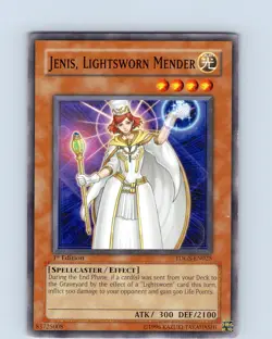 Yu-Gi-Oh TCG Jenis, Lightsworn Mender TDGS-EN025 1st Edition Common Card LP - Image 1
