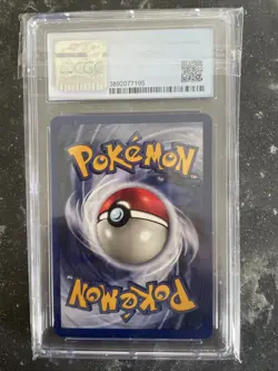 CGC 9 MINT Hitmonchan 1999 Base Set 7/102 Holo Pokemon Card - Image 2