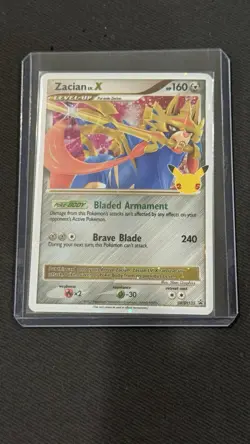 Zacian Lv.X SWSH135 SWSH Sword & Shield Promo Cards Holo Celebrations 25th M - Image 1