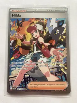 Pokemon Card Hilda 171/086 Sv: White Flare Full Art Holo Freshly Pulled! - Image 1