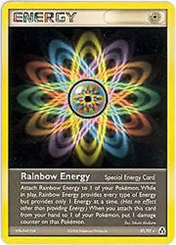 Pokemon ex Legend Maker 81/92 Rainbow Energy Card - Image 1