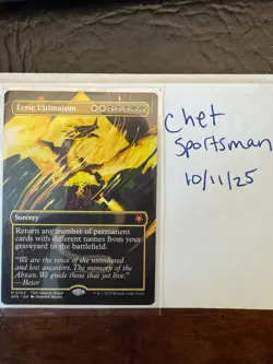 Eerie Ultimatum BORDERLESS Tarkir: Dragonstorm NM mtg - Image 1