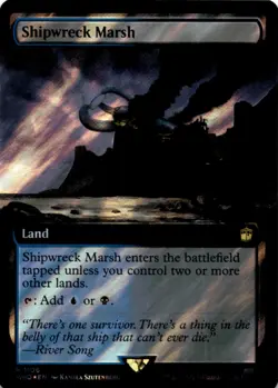 MTG Shipwreck Marsh (Extended Art) (Surge Foil) Foil NM Doctor Who - Image 1