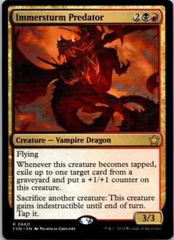 Magic the Gathering Immersturm Predator Foundations MTG Free Shipping! - Image 1
