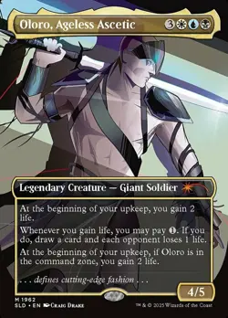 1x Oloro, Ageless Ascetic - Foil Light Play MTG Magic - Kid Icarus - - Image 1