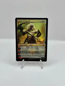 Magic MTG 1x Ajani Vengeant (Foil) LP, English Shards of Alara (Prerelease Promo - Image 1