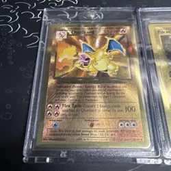 Pokemon Celebrations Gold Metal Charizard & Pikachu Cards 25th Anniversary Base - Image 2
