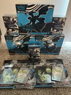 Pokemon TCG Sealed Collection Lot Of 10 Black Bolt Set - Image 1