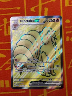 POKEMON TCG NINETALES EX 186/165 FULL ART HOLO NEAR MINT 151 ENGLISH - Image 1