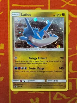 POKEMON TCG LATIOS SM136 HOLO BLACK STAR PROMO EXCELLENT - Image 1