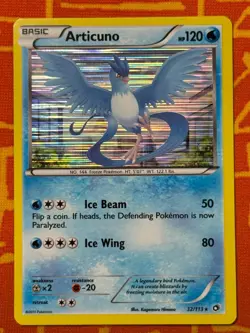 POKEMON TCG ARTICUNO 32/113 HOLO RARE NEAR MINT LEGENDARY TREASURES - Image 1