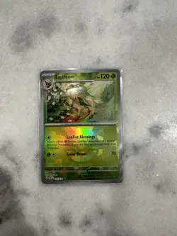 Pokemon Leafeon Poke Ball Pattern 005/131 Prismatic Evolutions Holo NM - Image 1