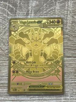 Mega Lucario ex - Mega Evolution 188/132 English - Gold Rare - Pokemon TCG -READ - Image 1