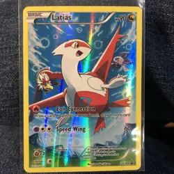 Pokemon Full Art Latias Black Star Promo- XY78 - NM - Image 1