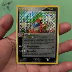 Crawdaunt 6/107 Deoxys Reverse Holo Pokemon TCG DAMAGED - Image 1
